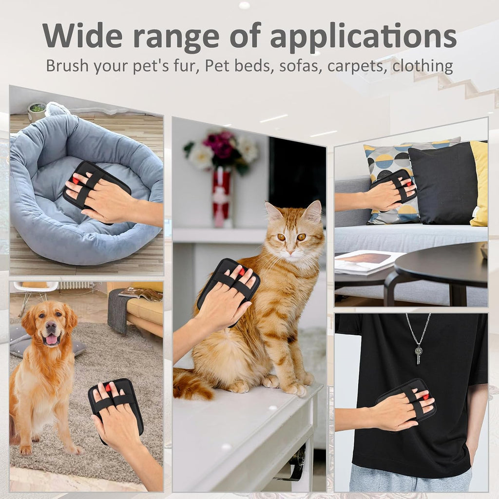 Obfuscate washable static electricity pet hair glove side profile
