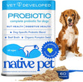 Native Pet Probiotics for Dogs front view authentic container