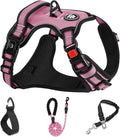Nestroad no pull dog harness medium pink front view