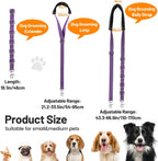 Uni PNR pet haunch holder restraint system with table arm extender for small dogs.