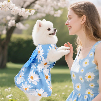 Choyaxo summer pet clothes set with button front closure design