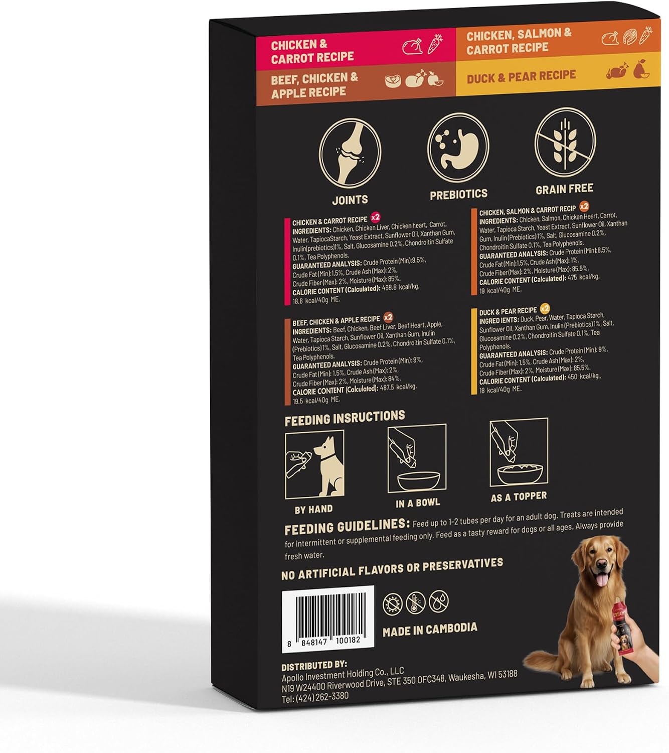 PETPHABET multi flavor lickable dog treats variety pack contents array