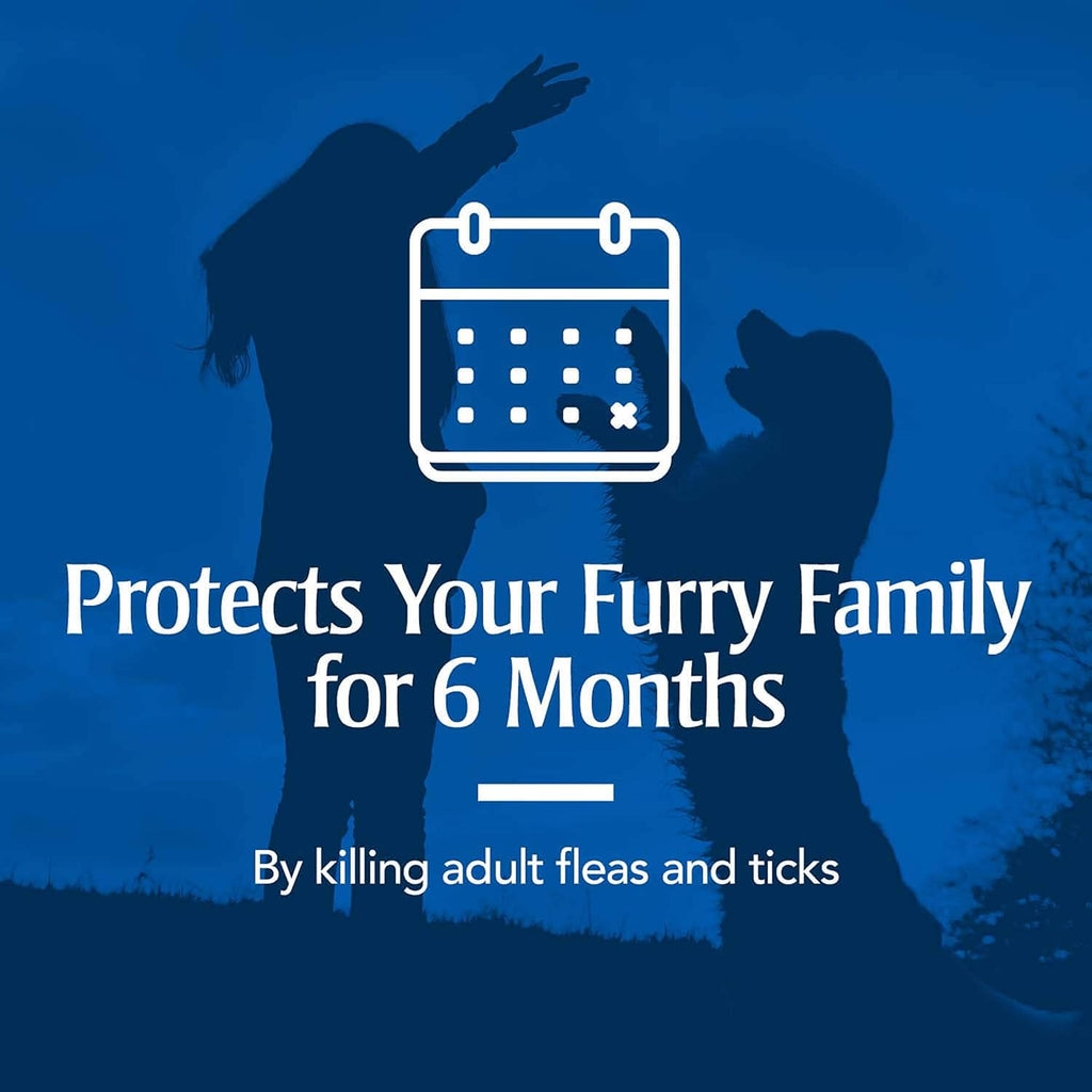 PetArmor collar killing fleas and ticks illustration