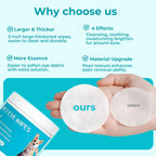 Gentle dog and cat eye discharge cleaner cotton pads on a clean background