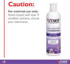 Hypoallergenic Zymox pet conditioner for soothing dry and itchy dog skin.