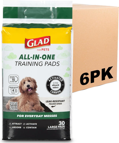 Glad for Pets Black Charcoal Puppy Pads - 6-Layer Leak-Proof Construction, Activated Carbon Odor Control, Pheromone Attractant - Disposable Dog Pee Pads for Potty Training, 23 x 23 in, 100 Count - Image 13