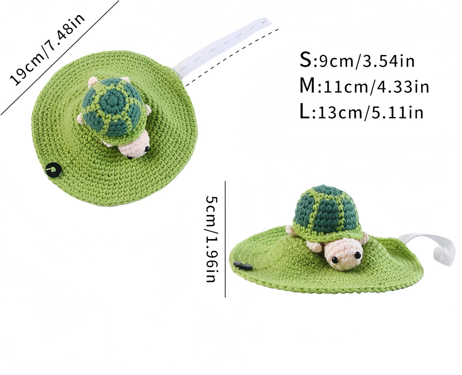 Close up view of the elastic knitted material on a small pet tortoise shell