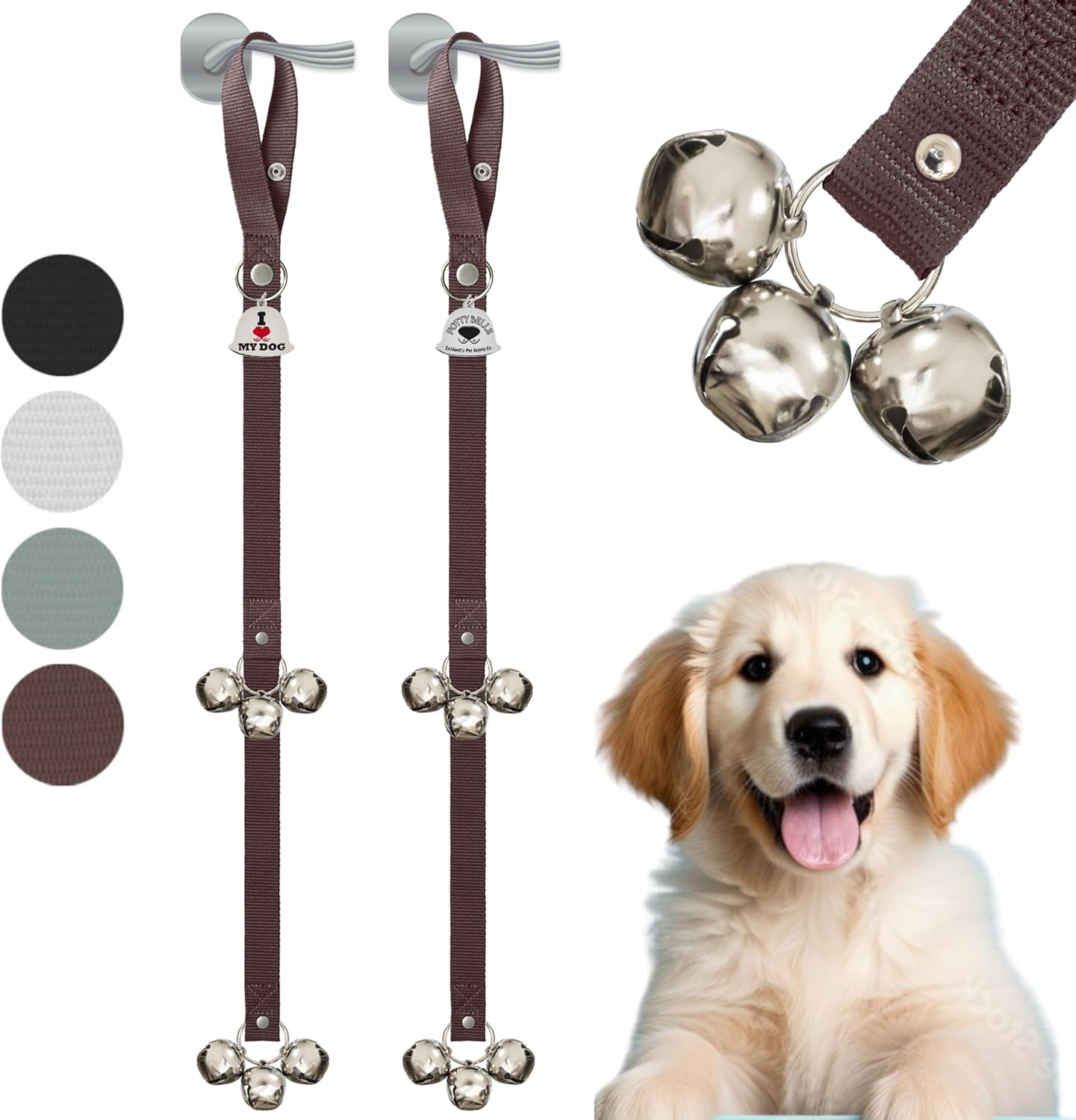 Caldwell's Pet Supply Co. Dog Potty Bells, Dog Door Bell, Bells to Go Outside, Potty Training Bell, Dogs Doorbell, Dogs Potty Doorbell, Ring to Go Pee, All Breed Puppy Training Tool - Image 10