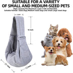Reversible puppy travel harness carrier unfolded view