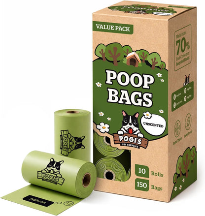 Pogi's Poop Bags - Large, Leak-Proof Dog Waste Bags for Yard or Home Use, Fresh Scent (Single Roll, 500-Count) - Image 9