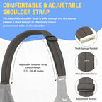 Front zipper pocket detail on SlowTon pet sling bag