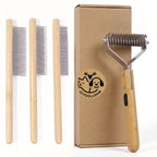 Juyoolumin 4-piece grooming set for deshedding dogs