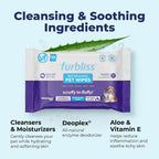 Thick and durable alcohol free cat grooming cloths packaging texture