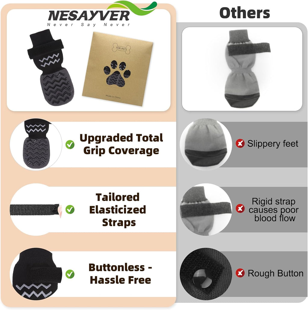 Close up of Nesayver dog shoe traction grip pattern
