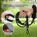 Wodondog long line leash for dogs laid out to show various lengths.
