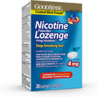 GoodSense Coated Ice Mint Nicotine Polacrilex Lozenges 4 mg front packaging
