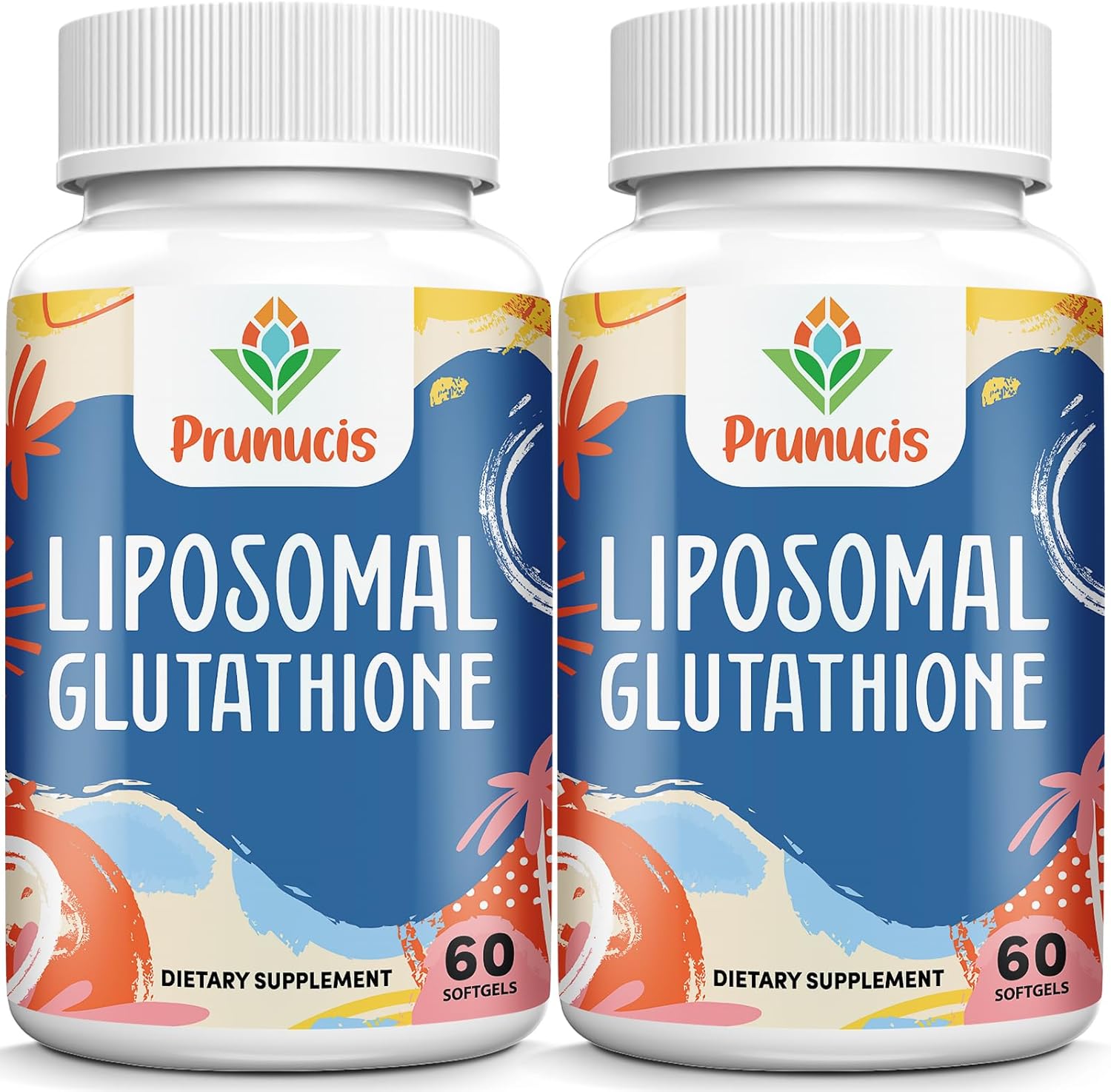 Prunucis 2400mg Liposomal Glutathione supplement bottle front view