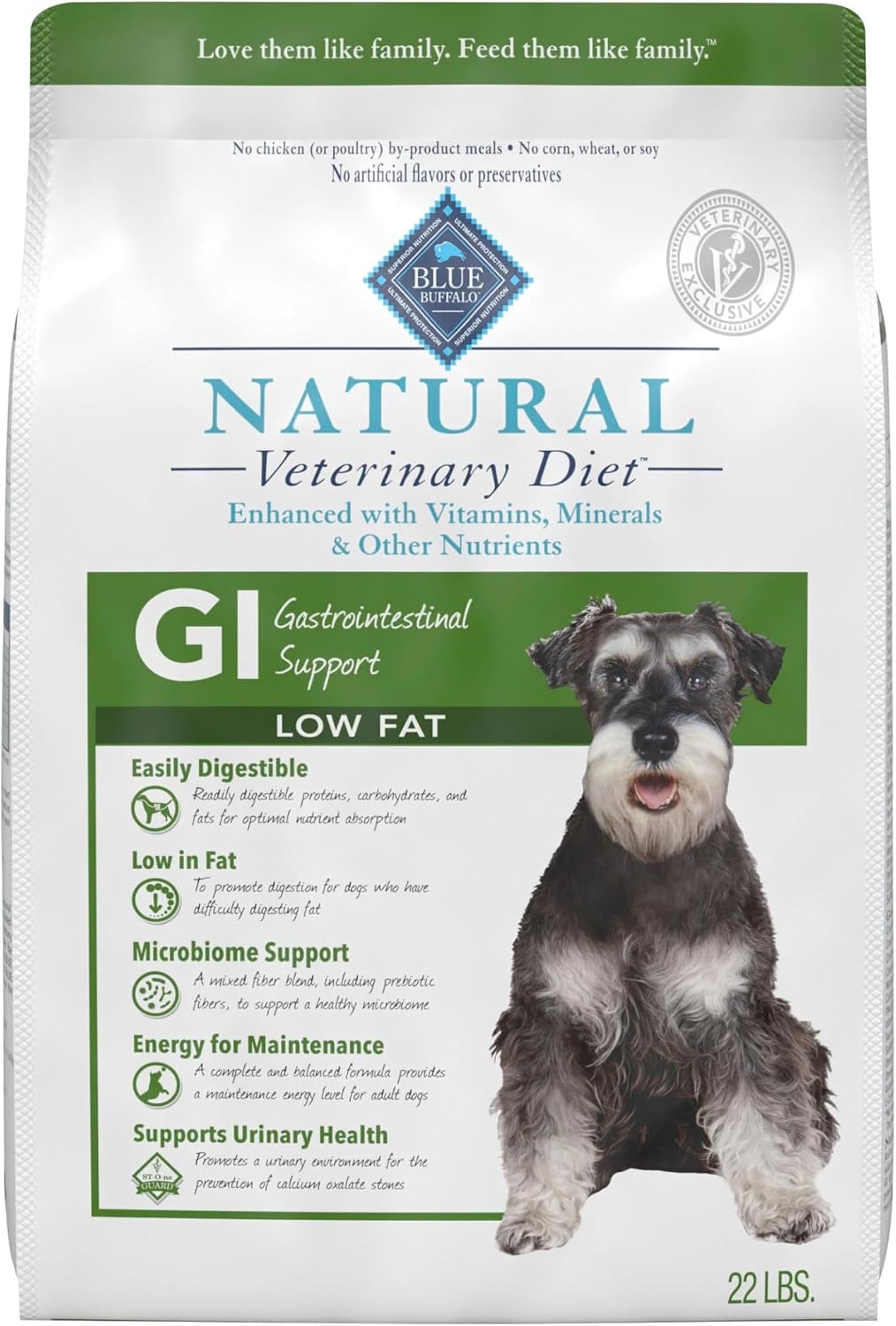 Blue Buffalo Natural Veterinary Diet GI Gastrointestinal Support Low Fat Dry Dog Food, Veterinarian Prescription Required, Whitefish, 6-lb. Bag - Image 11