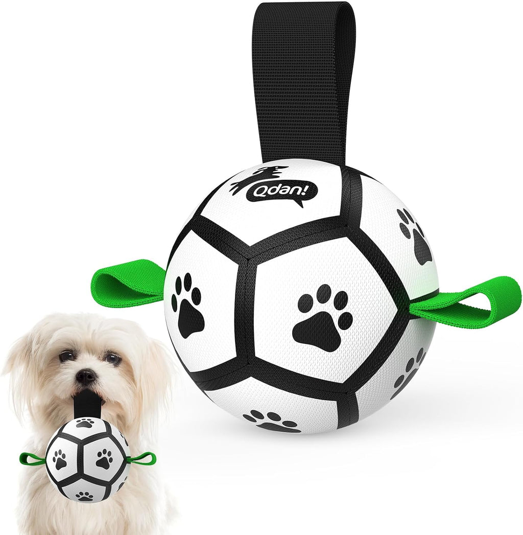 QDAN Dog Balls, World Cup Soccer Ball with Straps, Durable Herding Balls for Small Medium Pet, Puppy Birthday Gifts, Dog Water Toy, Pet Toys Puppy Ball (6 Inch) - Image 11