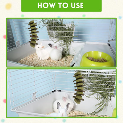 Handcrafted pet hanging toy for guinea pigs and hamsters