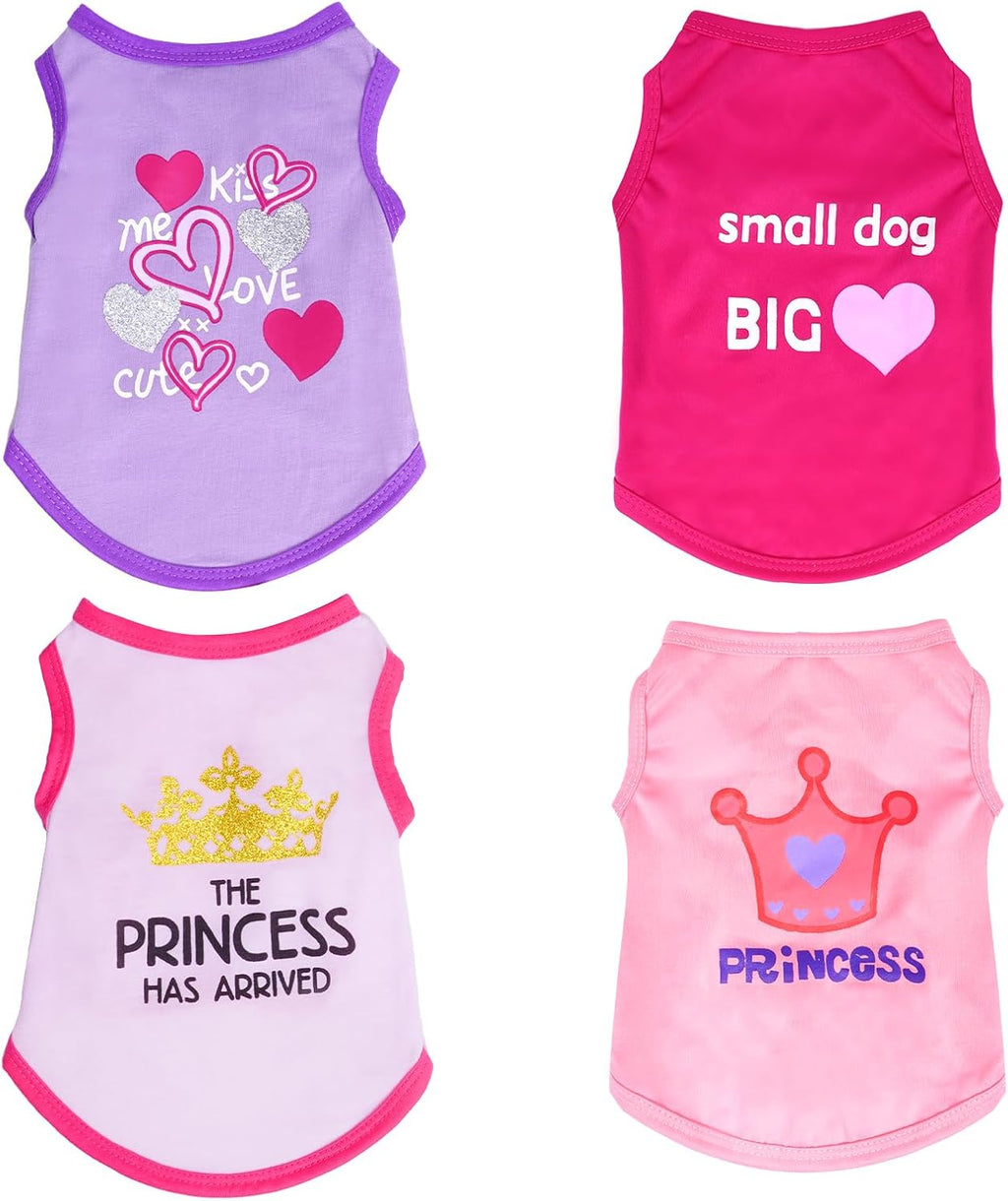 Small and medium breed dog fashion set with multiple color options