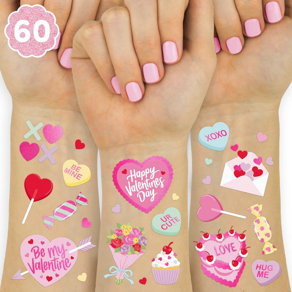 Xo, Fetti Valentine's Day Temporary Tattoos front packaging