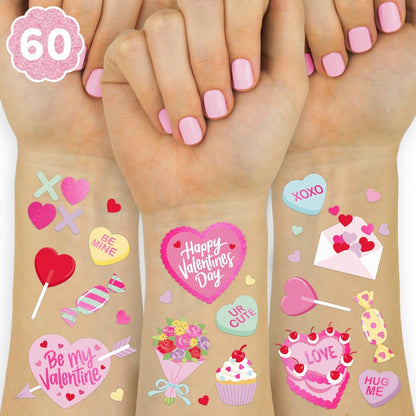 Xo, Fetti Valentine's Day Temporary Tattoos front packaging