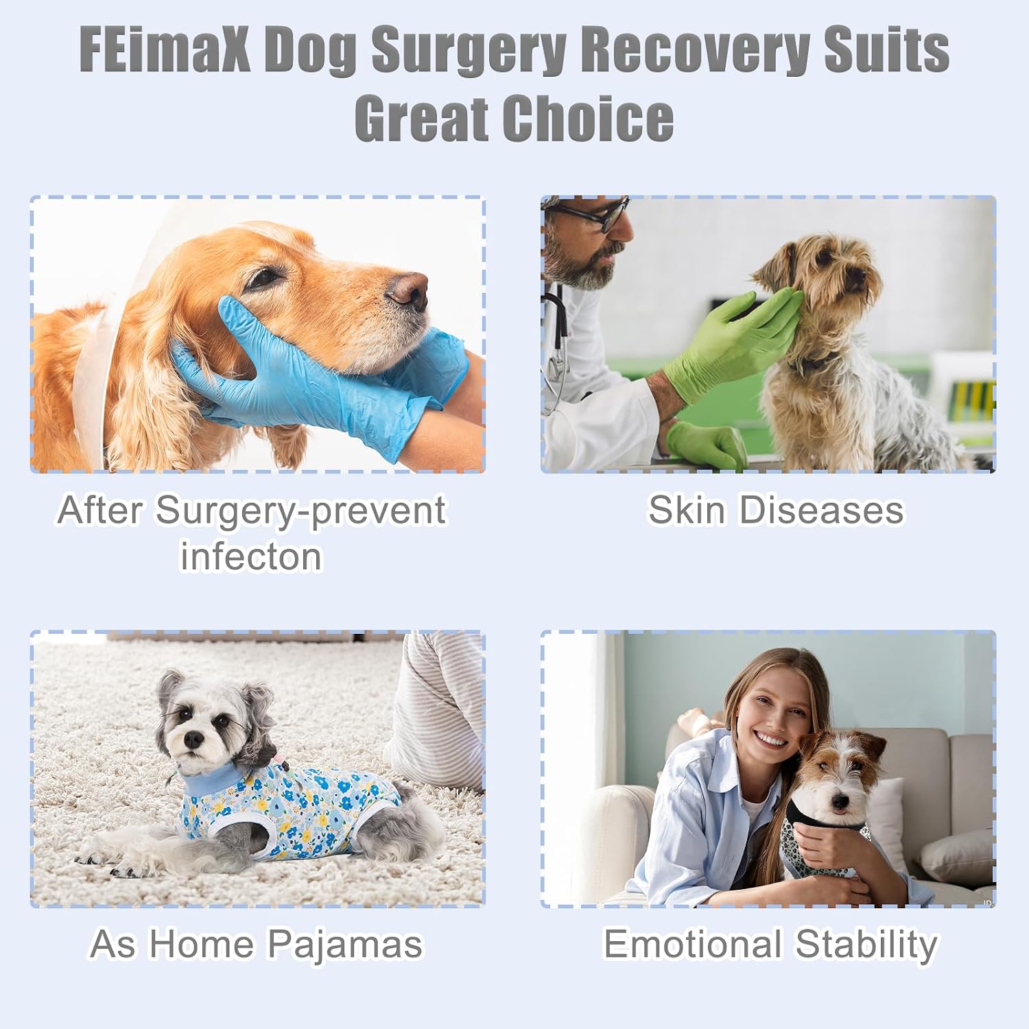 FEimaX alternative dog cone E-collar medical apparel