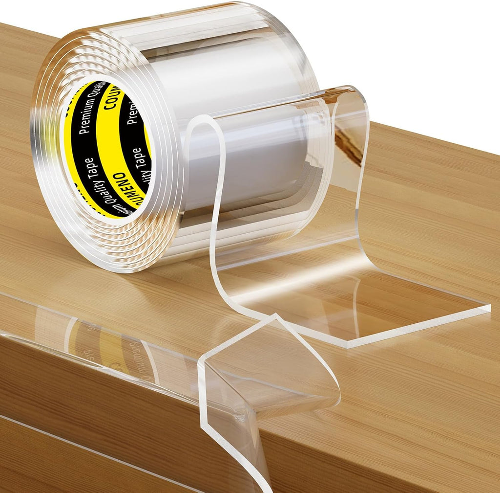 Coumeno clear edge protector strip on furniture corner