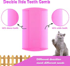 Ergonomic pink handle of Caphont pet comb
