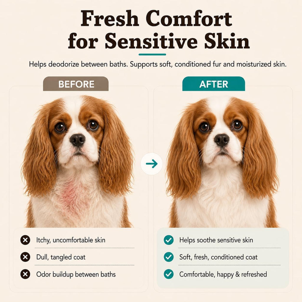 Natural Dog Company sensitive skin dog spray bottle