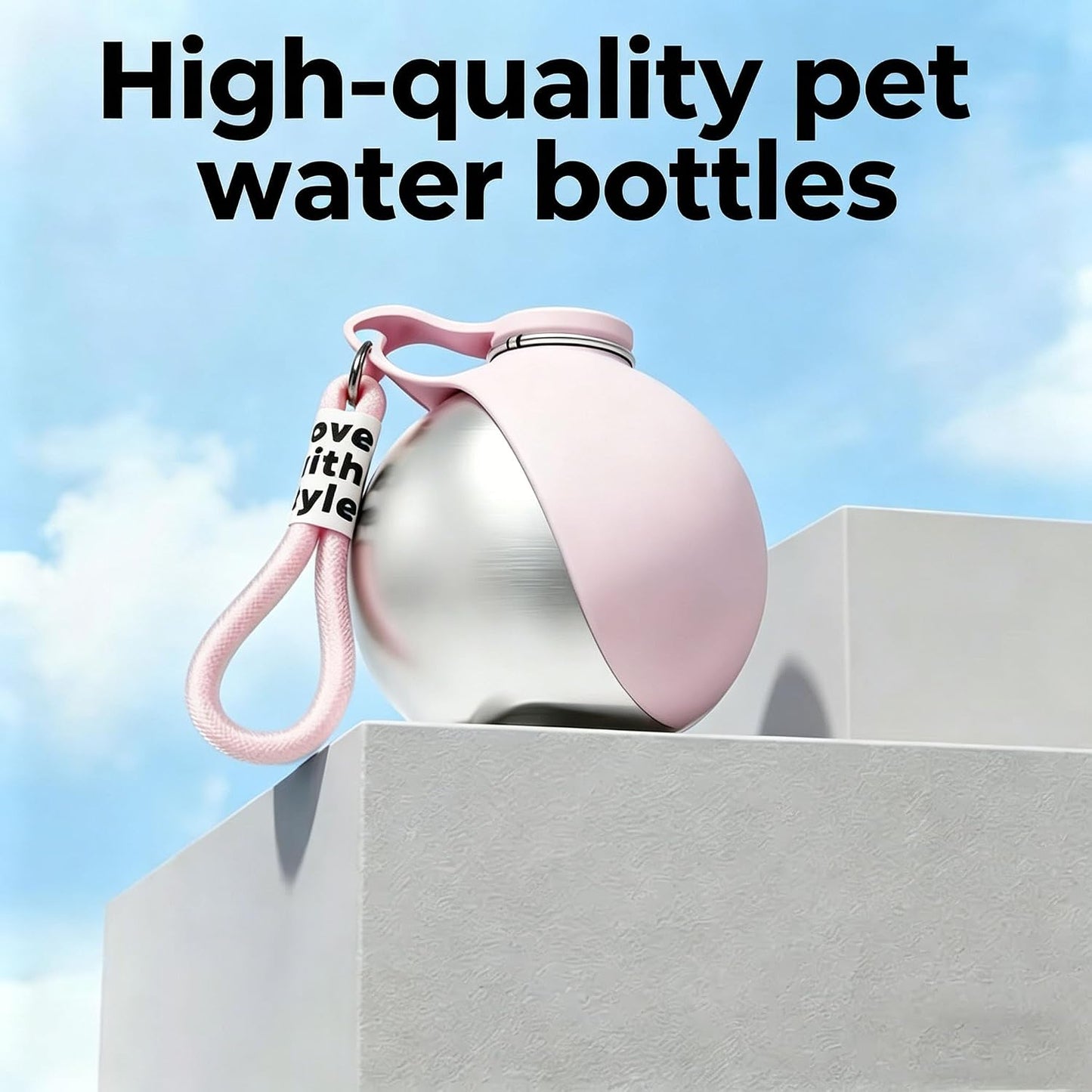 MiOYOOW leak proof travel companion bottle for walking small pets