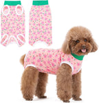 Coppthinktu protective cotton lycra dog onesie for post surgery care