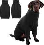 IECOii XXL Dog Sweater,Thermal Knit Big Dog Sweater Christmas,Pet Turtleneck Doggy Sweatshirt for Extra Large Dogs Boy Girl,Stretchy Large Dogs Cold Weather Outfit Pitbull Clothes,(Green XXL) - Image 14