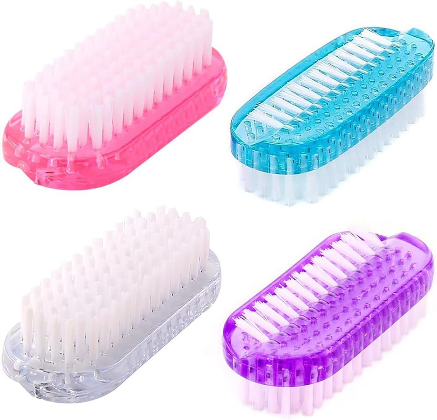 Xjinmin two sided fingernail scrub brush front view premium hand cleaning tool