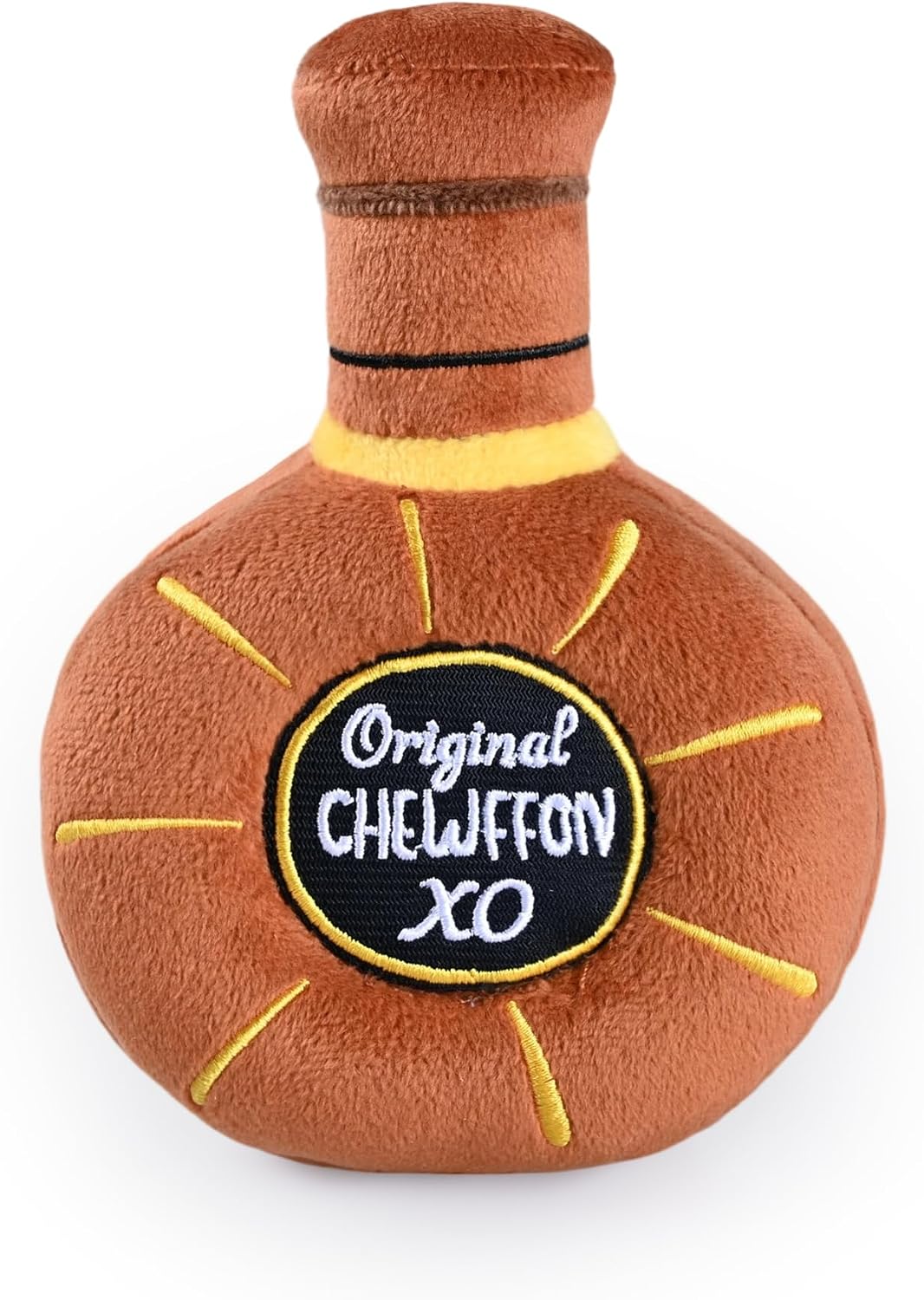 CHEWFFON Dog Toy, Squeaky Dog Toys for Boredom, Plush Pet Present Chew Toy for All Breeds Dogs, Pink Champagne Shape Interactive Puppy Toys for Birthday Stimulating Gifts - Image 12