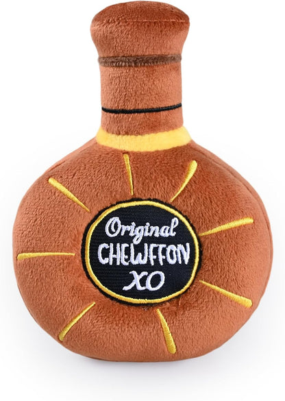 CHEWFFON Dog Toy, Squeaky Dog Toys for Boredom, Plush Pet Present Chew Toy for All Breeds Dogs, Pink Champagne Shape Interactive Puppy Toys for Birthday Stimulating Gifts - Image 12