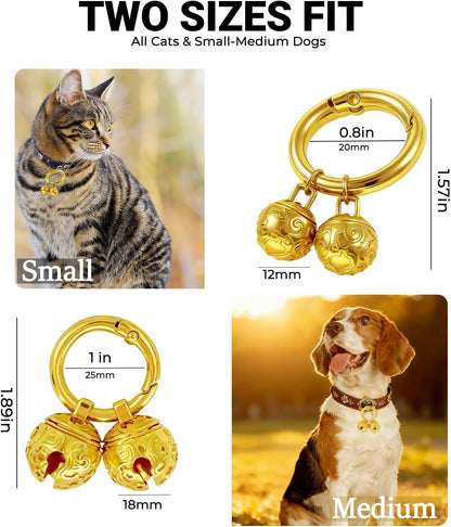 Morn Light anti lost tracking copper bell for small and medium dogs
