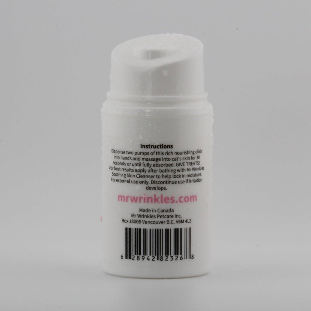 Lick safe non greasy cat skin elixir ingredients including pomegranate oil