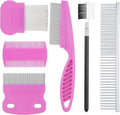 Caphont 6 pack pet flea comb set front view