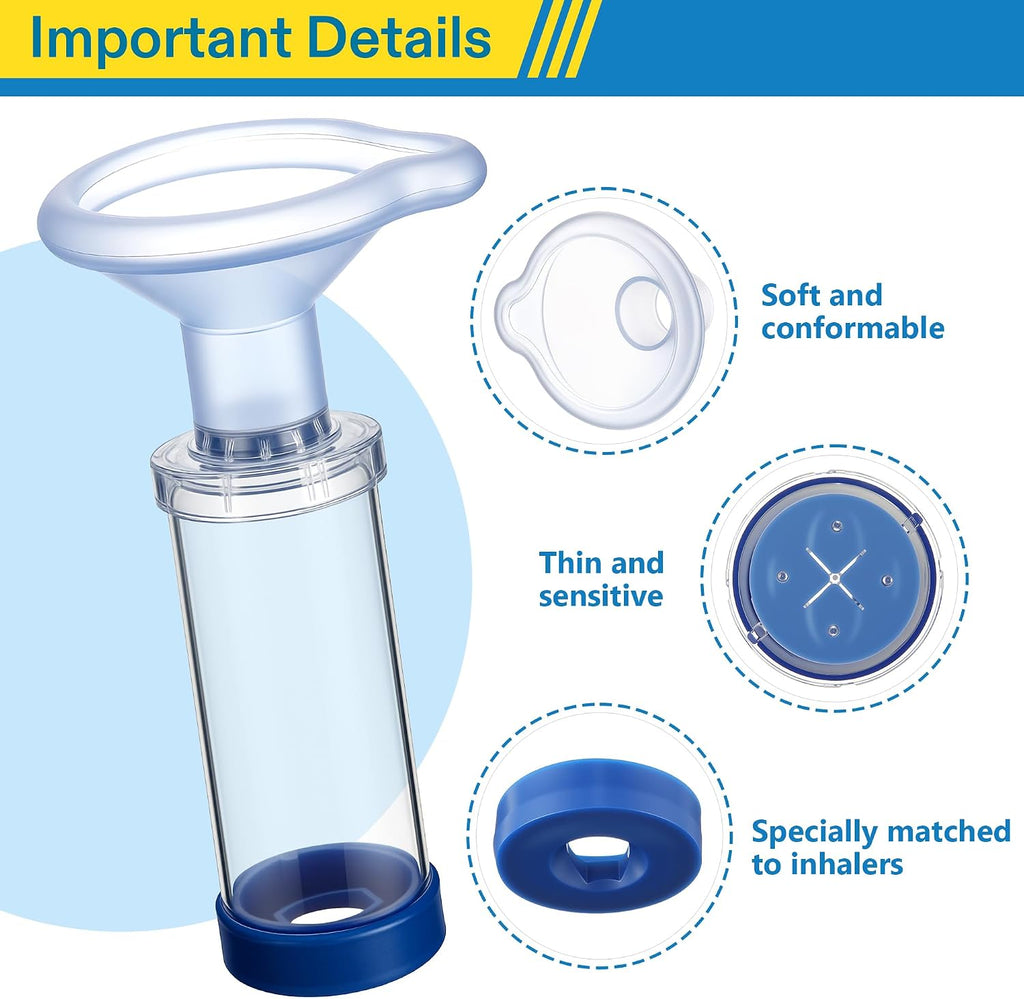 Feline aerosol spacer chamber packaging layout with medical grade components