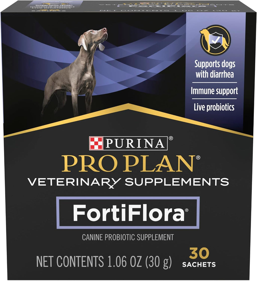 Purina FortiFlora canine nutritional supplement powder individual sachets for dog digestive health