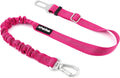 Apakbak pink dog seat belt front view