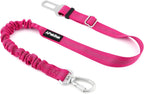 Apakbak pink dog seat belt front view