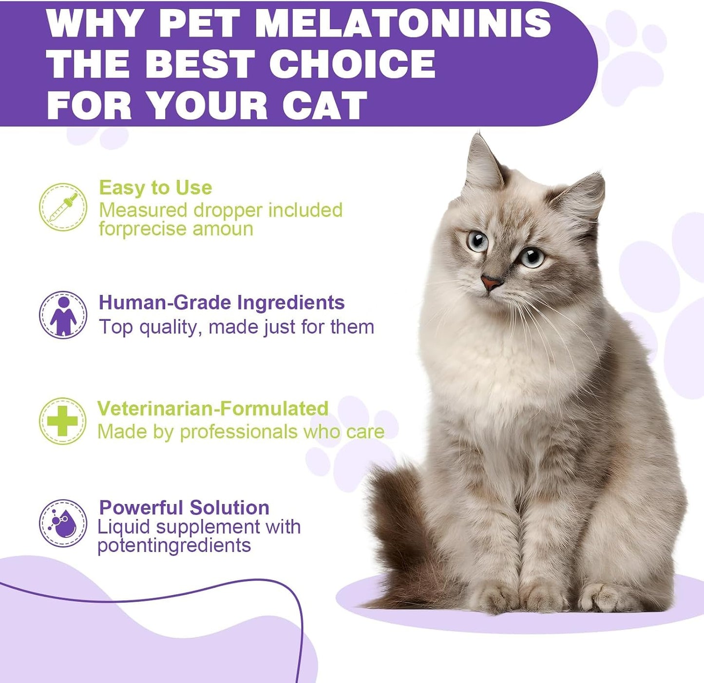 Imported USA premium feline tranquilizer and stress relief supplement bottle