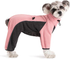 Fleece Dog Coat for Small Medium Dog,Pullover Pajamas Jumpsuit Bodysuit Puppy Coats with Legs, Pet Windproof Warm Cold Weather Jacket Full Body Vest Cozy Snowsuit Outfit Clothes (Black, S) - Image 10