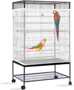Daoeny Bird Cage Seed Catcher, Large Bird Cage Cover, Adjustable Soft Airy Nylon Mesh Net, Birdcage Cover Skirt Seed Guard for Parrot Parakeet Macaw African Round Square Cages (Black) - Image 11