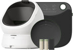 Hygienic pet waste disposal demonstration using PETLIBRO drawstring automatic litter box bags.