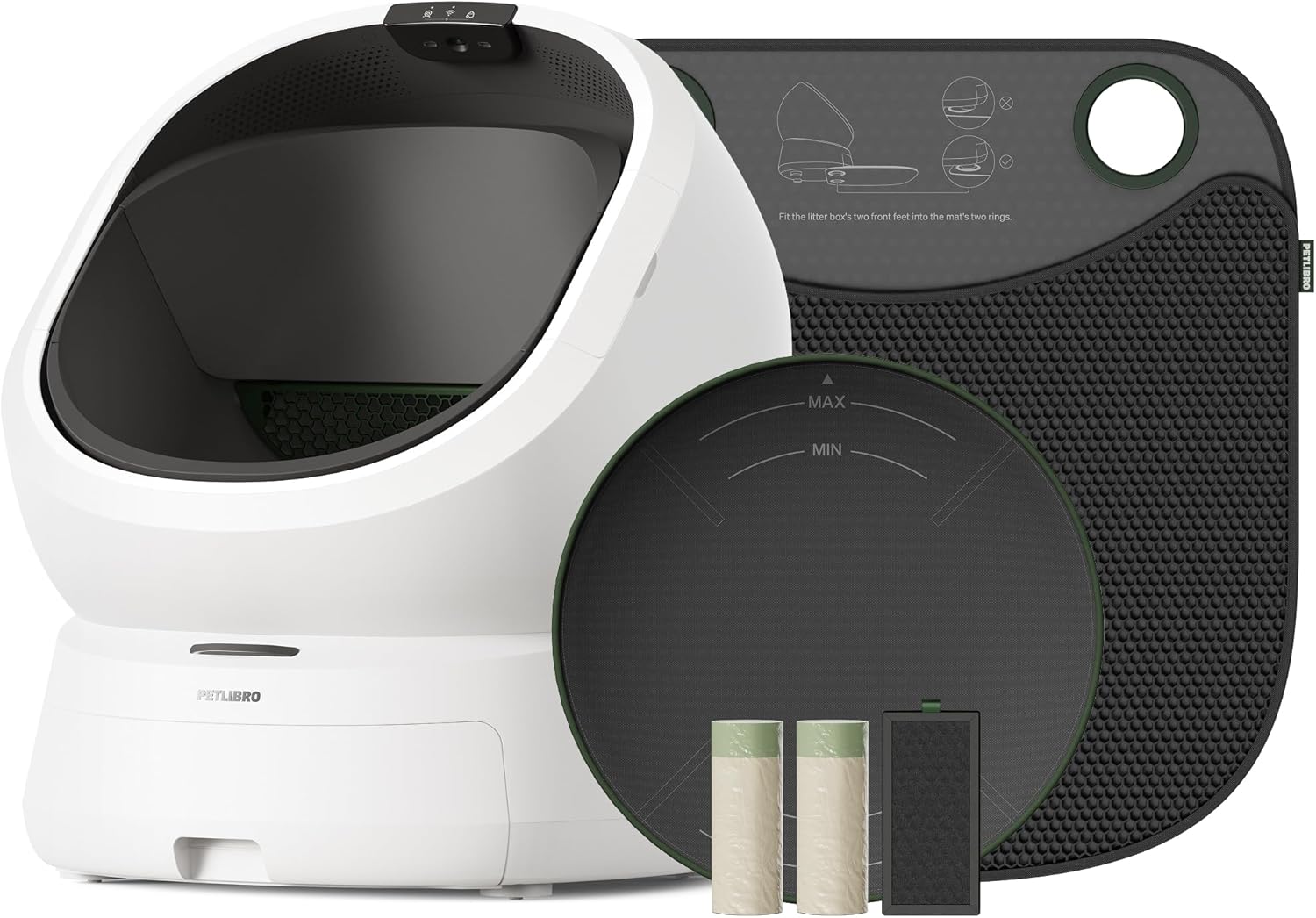 Authentic petlibro smart cat litter box accessories tracking layout view