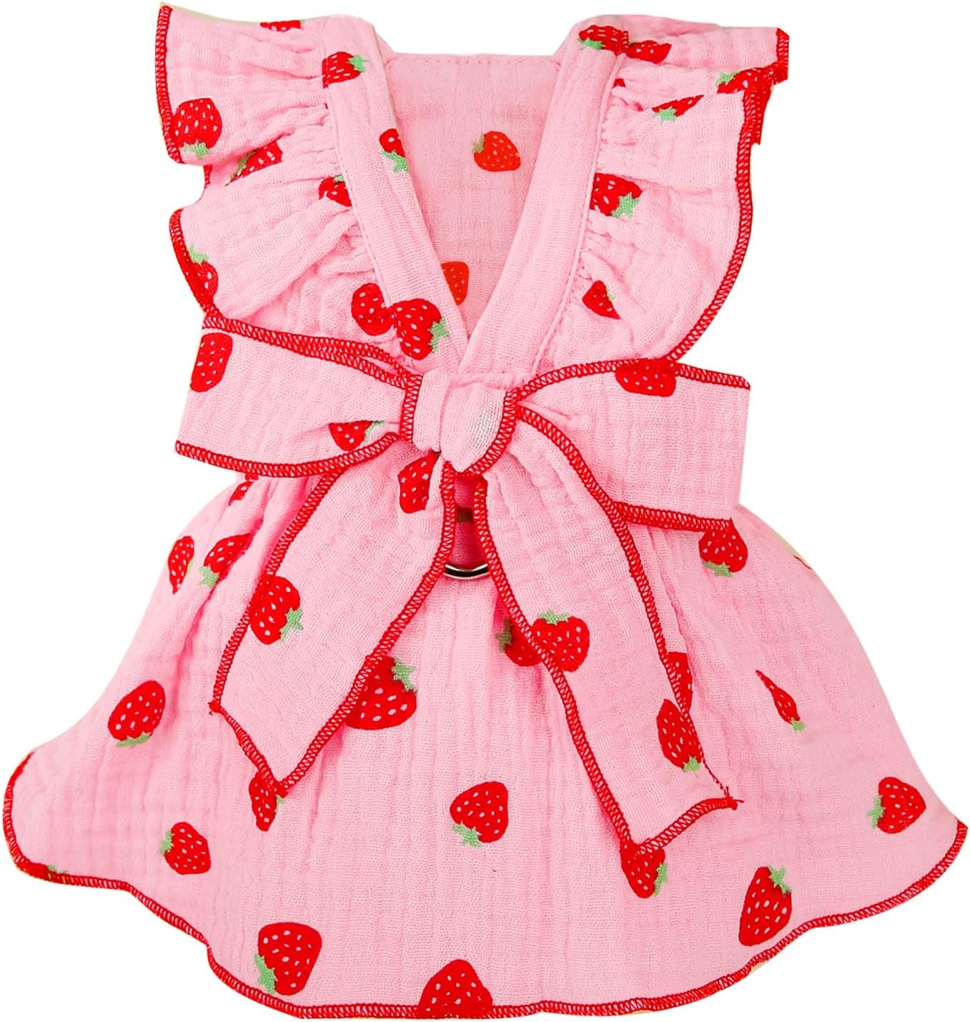 Breathable summer dog clothing material close up detailing soft cotton fabric texture